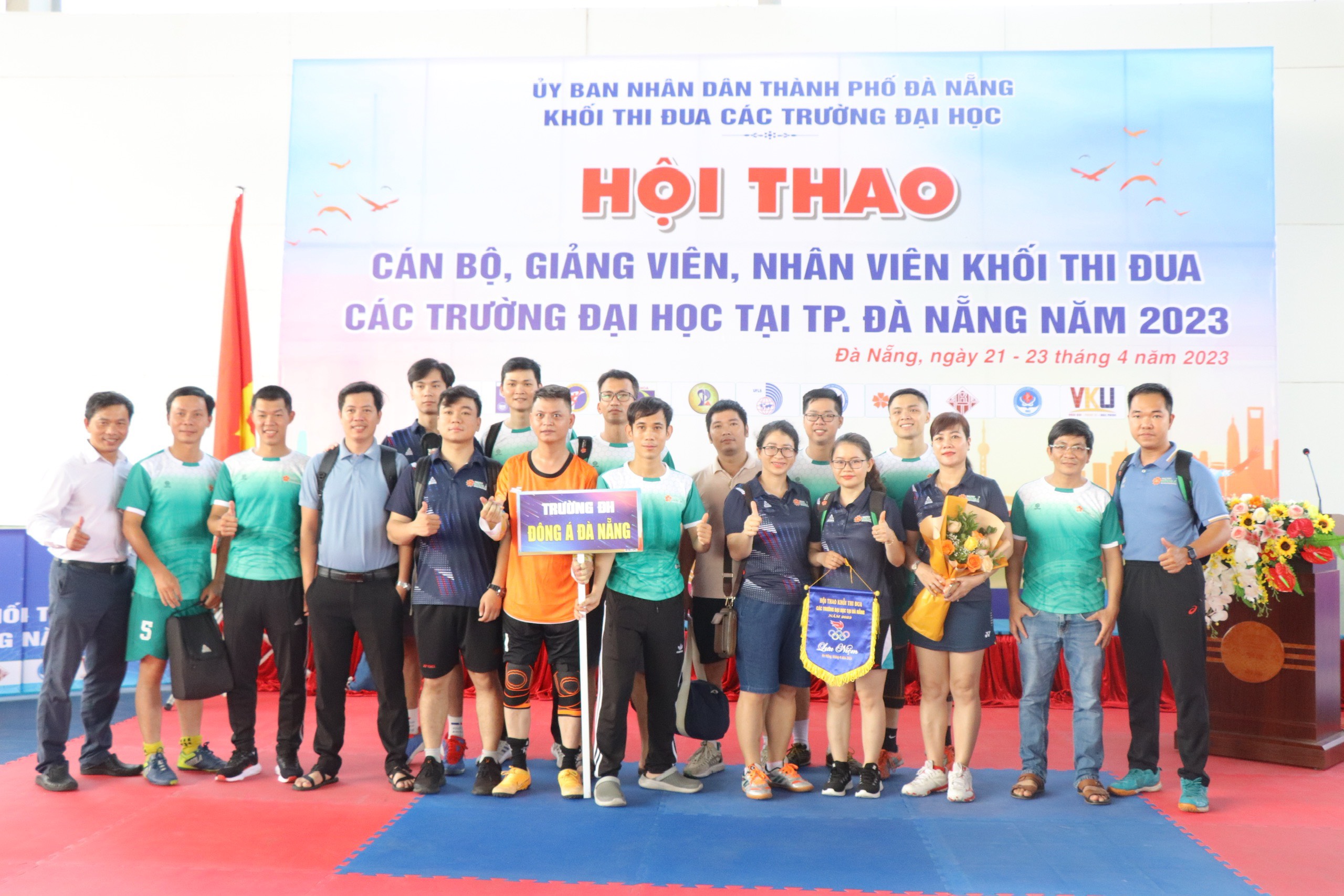 Đại học Đông Á sôi nổi tranh tài tại Hội thao Khối thi đua 2023