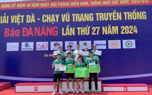 Sinh viên ĐH Đông Á “ẵm” Giải Ba toàn đoàn tại giải Việt dã báo Đà Nẵng 2024