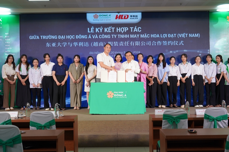 Cầu nối việc làm cho sinh viên Đại học Đông Á tiếp tục rộng mở với ký kết Hualida Việt Nam