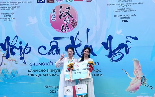 Nữ sinh năm 2 Đại học Đông Á tỏa sáng tại Cuộc thi “Nhịp cầu Hán ngữ” toàn quốc lần thứ 23 