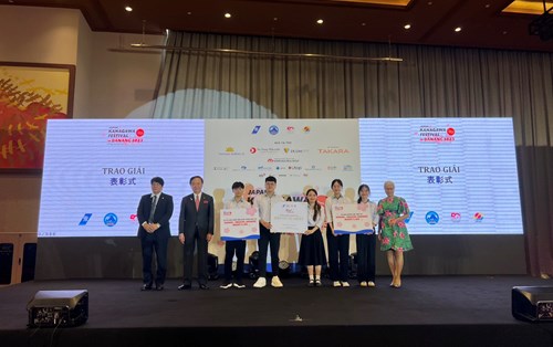 Nhóm sinh viên Đại học Đông Á giành giải Nhất cuộc thi Thuyết trình tiếng Nhật tại Ngày hội Kanagawa 2023