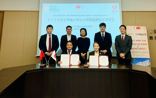 ĐH Đông Á-ĐH Konan, Nhật Bản: hợp tác trao đổi học thuật và mở rộng cơ hội học tập cho sinh viên