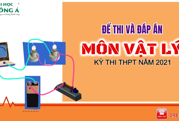 [Mới nhất] Đề thi và đáp án chính thức kỳ thi Tốt nghiệp THPT 2021 - Môn Vật Lý