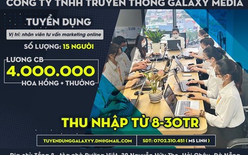 Công ty TNHH Truyền Thông Galaxy Media tuyển Nhân viên Marketing online