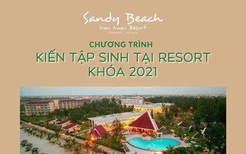 Chương trình kiến tập sinh tại Sandy Beach Non Nuoc Resort 2021