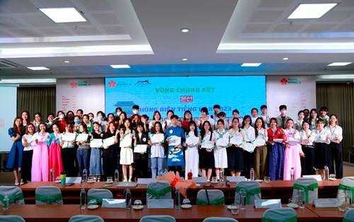10 thí sinh xuất sắc nhất tranh tài vòng Chung kết Hùng biện tiếng Hàn Đại học Đông Á 2023
