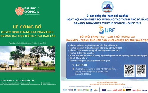 Hai sự kiện lớn nào sắp diễn ra tại Đại học Đông Á tháng 11?