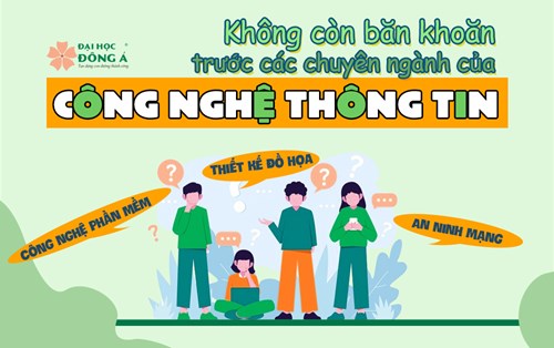 Không còn băn khoăn trước các chuyên ngành Công nghệ thông tin