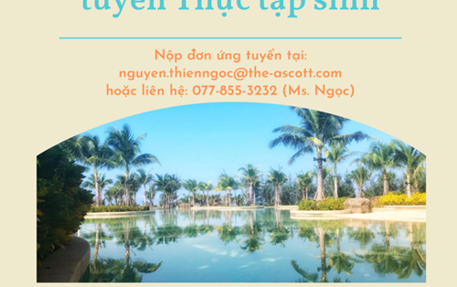 Citadines Pearl Hoi An tuyển thực tập sinh