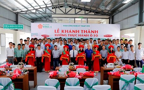 Hơn 5 tỷ đồng đầu tư xưởng thực hành ô tô Đại học Đông Á