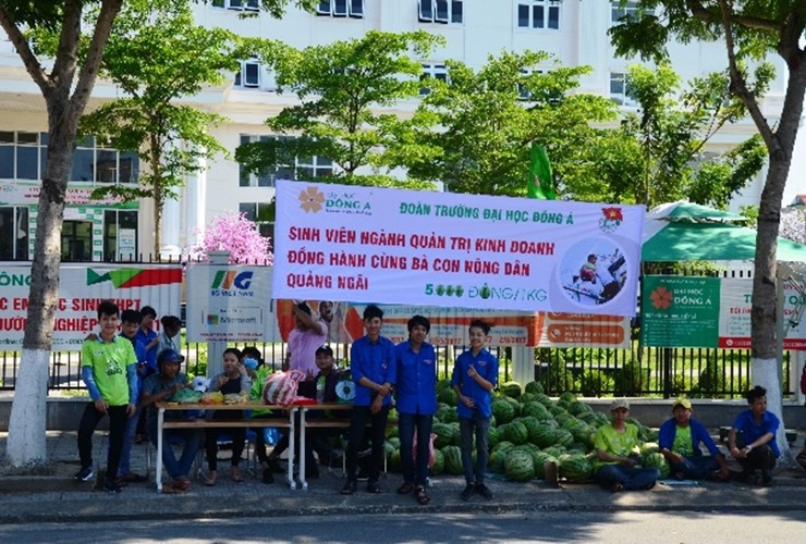 “Giải cứu” dưa hấu, hỗ trợ sinh viên quê Quảng Ngãi