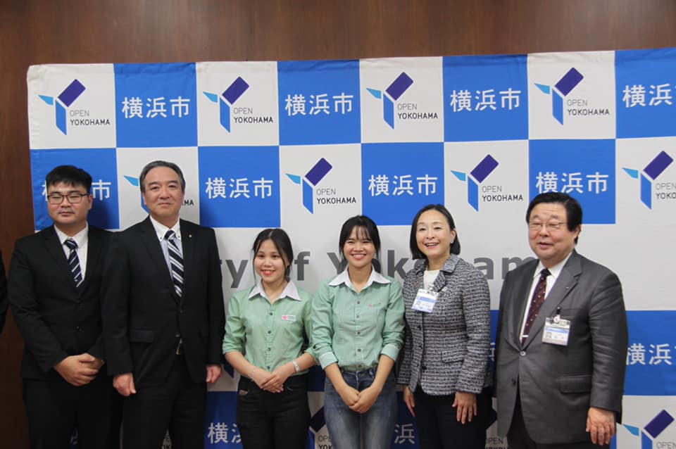 Bản tin Đài NHK, Nhật về sinh viên Đại học Đông Á sang làm việc tại TP Yokohama