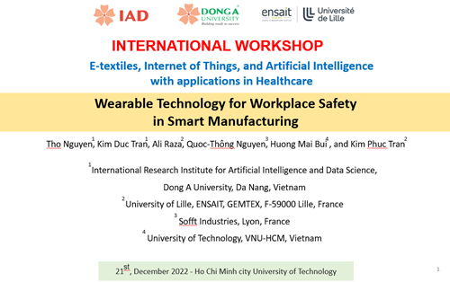 The International Workshop “E-textiles, Internet of Things, and Artificial Intelligence with applications in Healthcare”, Ho Chi Minh City University of Technology